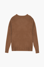 FUZZY SWEATER BROWN