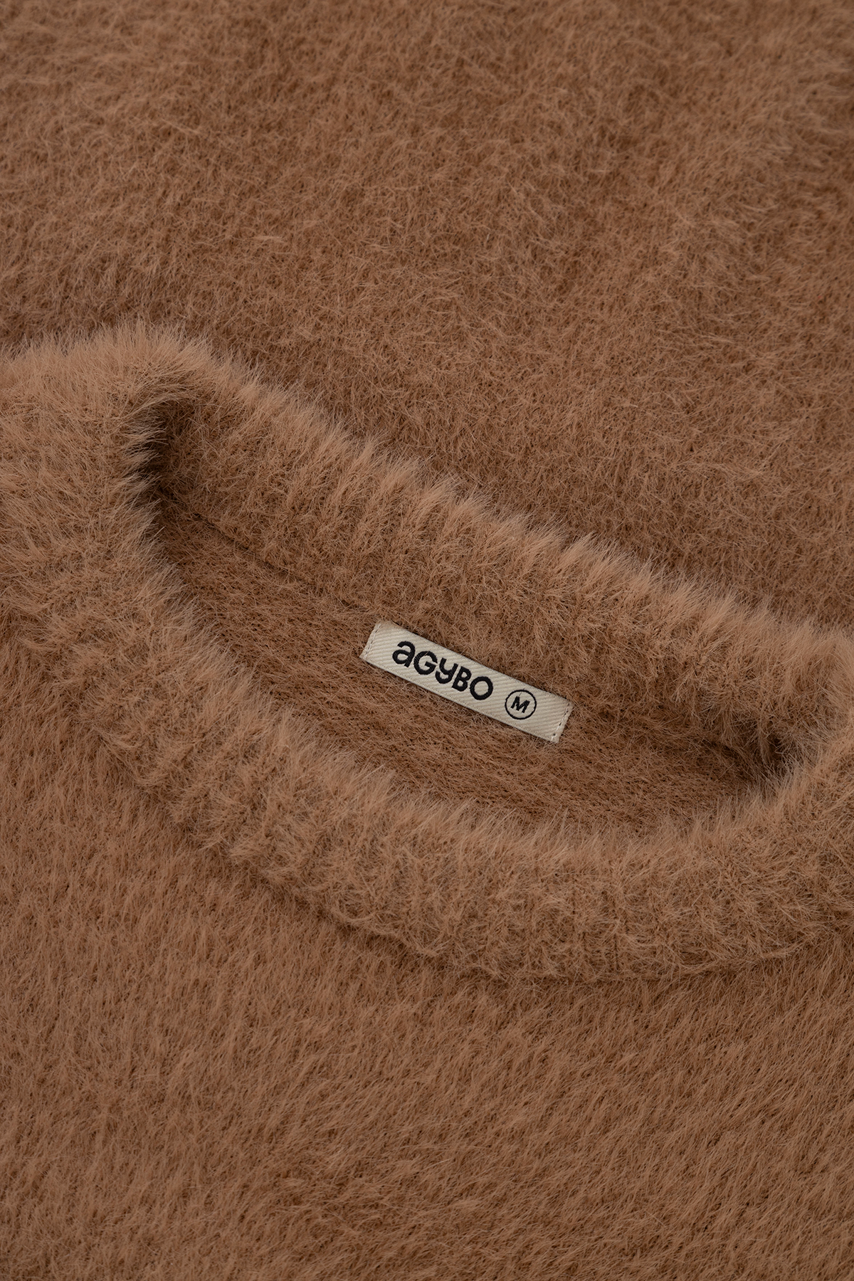 FUZZY SWEATER BROWN