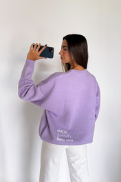 MONOGRAM SWEATER LILAC