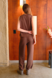 Travel Knit Pants Brown