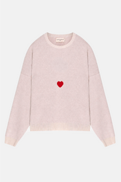Heart Sweater White