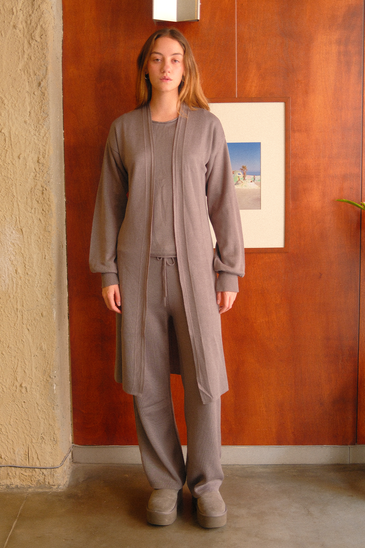 Travel Maxi Cardigan Grey