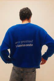 Heart Sweater Cobalt