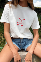 FLUFFY T SHIRT WHITE